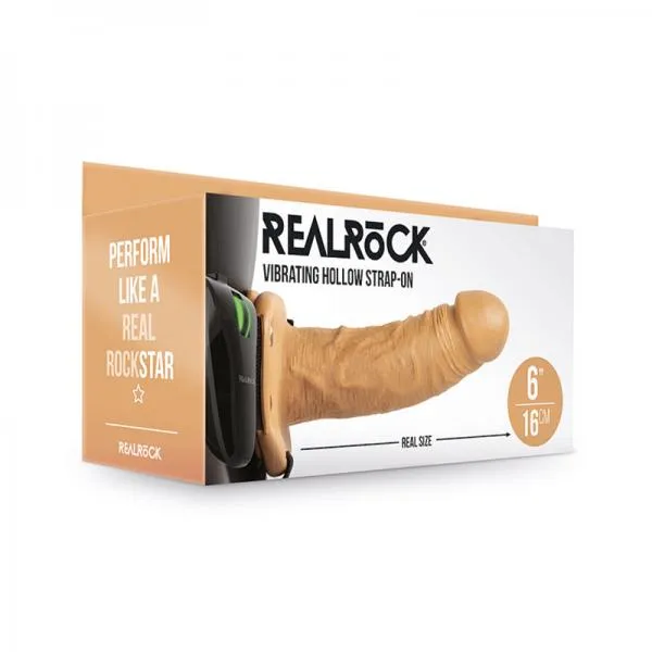 Seductucom Female Sex Toys Realrock Vibrating Hollow Strap On Without Balls 6 In Caramel Seductucom Female Sex Toys Realrock Vibrating Hollow Strap On Without Balls 6 In Caramel