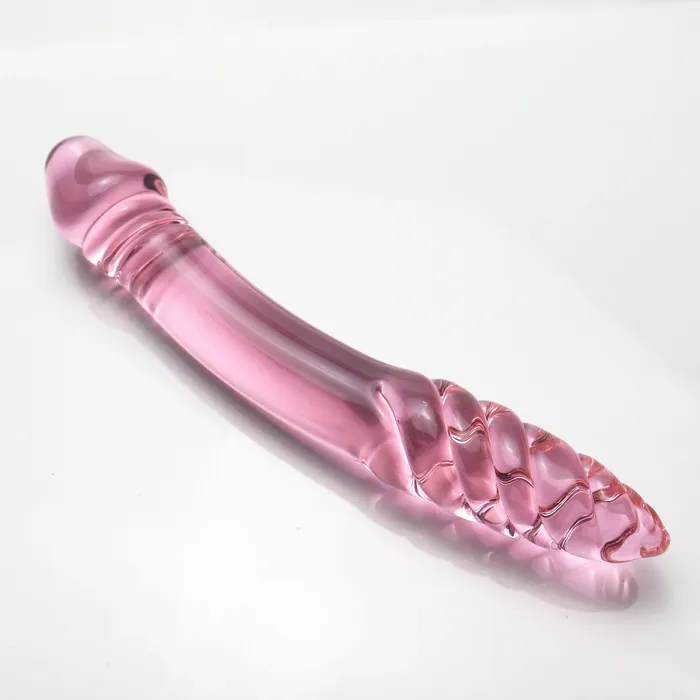 SexyPlay Dildos Crystal Glass Dildo Dong Anal Plug Double Ended 22cm