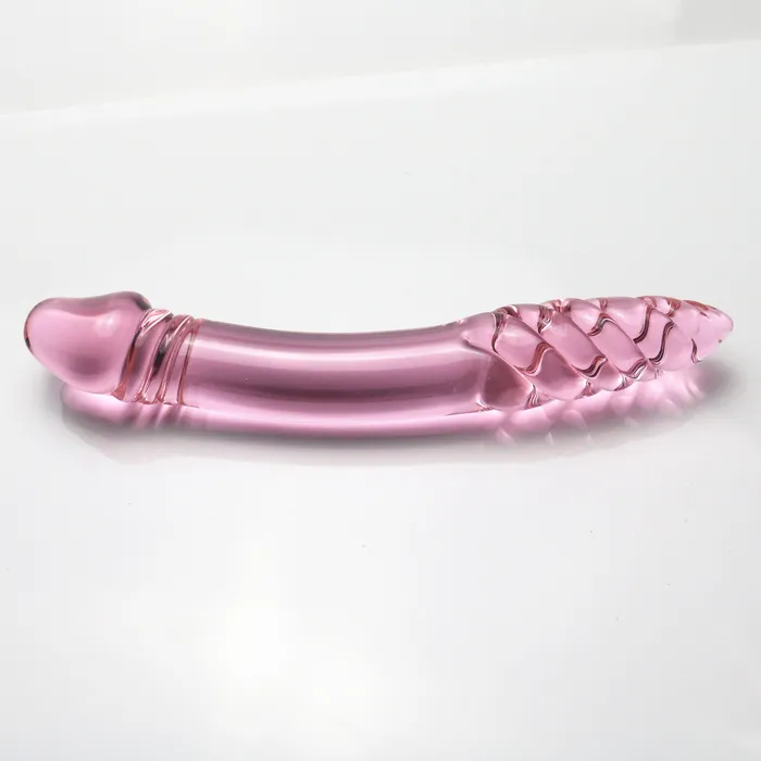 SexyPlay Dildos Crystal Glass Dildo Dong Anal Plug Double Ended 22cm