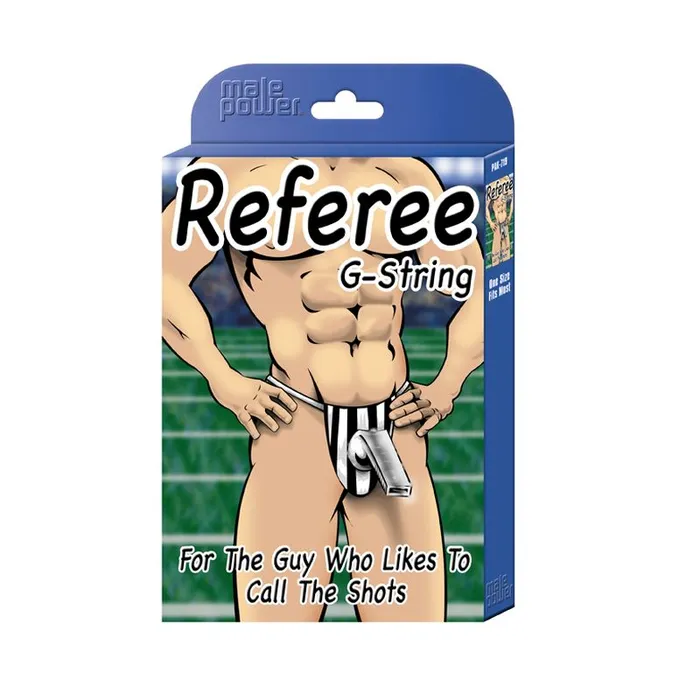 Referee Novelty GString Black OS Male Power Male Power Anal