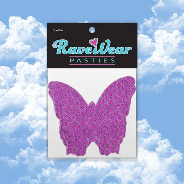 Vibrators RaveWear Sequin Butterfly Pasties