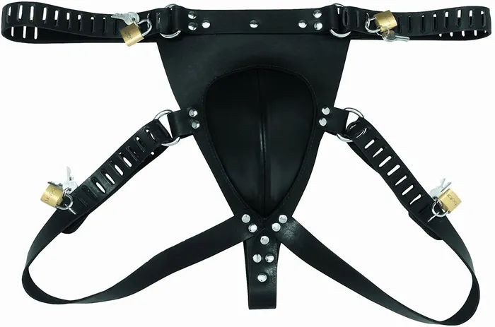 Anal CHASTITY CAGE CO Black Hole Male Chastity Belt 3740 inches waistline
