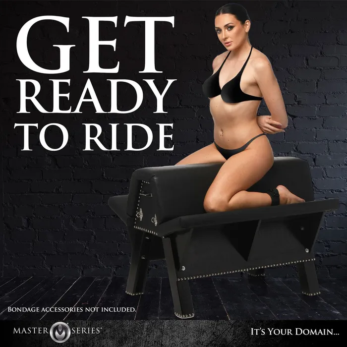 Couples XR Brands Bareback Submission Horse Bondage Bench