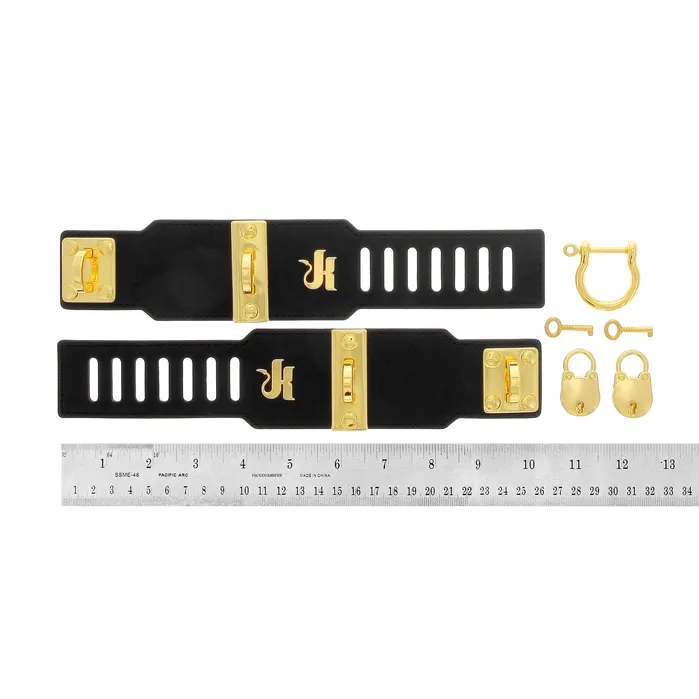 Kink Store Anal Gold Eclipse Handcuff set by Kink