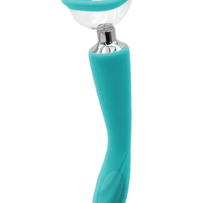 NS Novelties Female Sex Toys Inya Double Ended Suction Pump and GSpot Vibrator Teal NS Novelties Female Sex Toys Inya Double Ended Suction Pump and GSpot Vibrator Teal