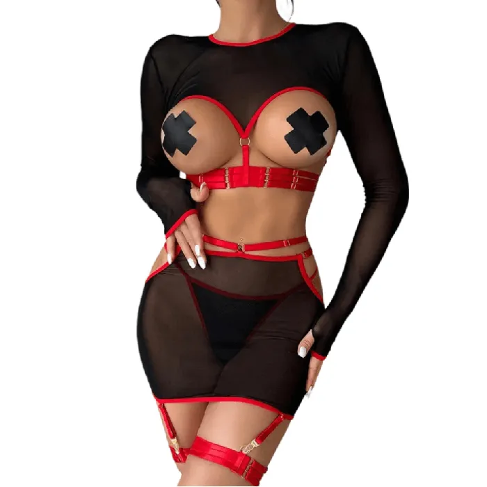 EVEs SECRETS Sexy Lace Lingerie for Ladies 2Pieces Underwear Set Anal