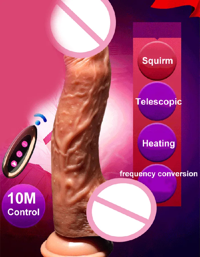 EVEs SECRETS Wireless Squirming Vibrating Dildos Silicone Realistic Penis Electric Sex Toys Male Sex Toys
