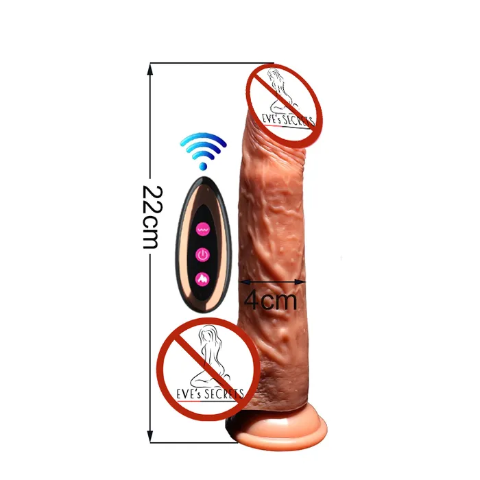 EVEs SECRETS Wireless Squirming Vibrating Dildos Silicone Realistic Penis Electric Sex Toys Male Sex Toys