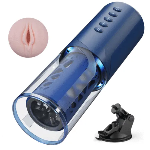 Lusty Age Telescopic Pleasure Pro Masturbator with Suction Base Male Sex Toys Lusty Age Telescopic Pleasure Pro Masturbator with Suction Base Male Sex Toys