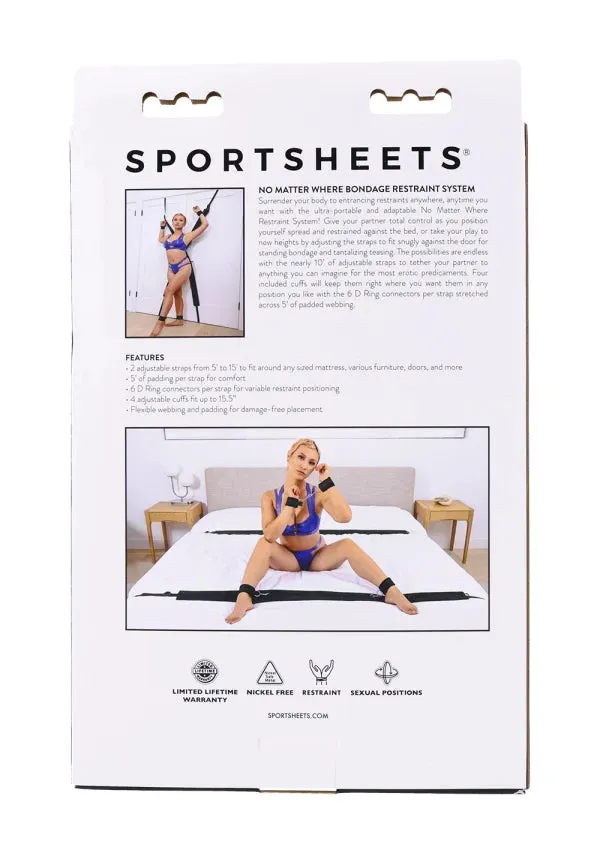 SPORTSHEETS Couples SPORTSHEETS NO MATTER WHERE BONDAGE RESTRAINT SYSTEM