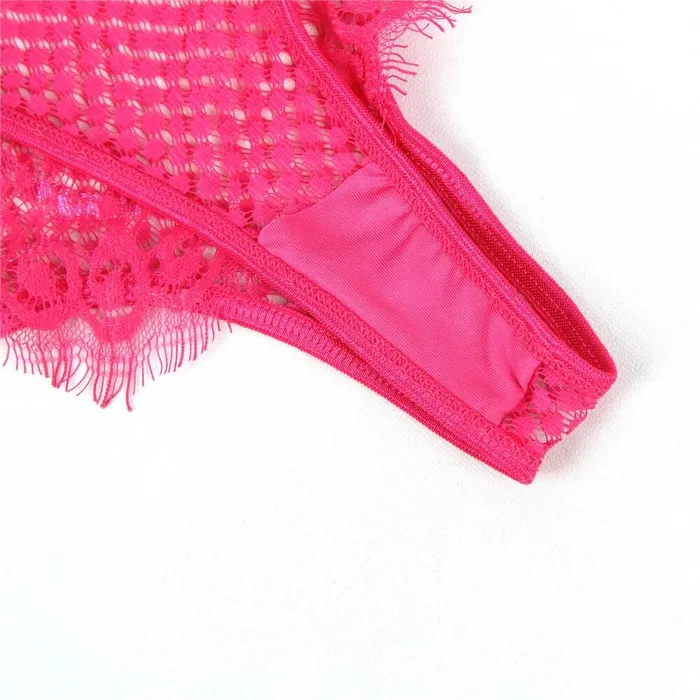 Vibrators Scandals Lingerie Scandals Pink Lace Lingerie Set with Beautiful Rose Design