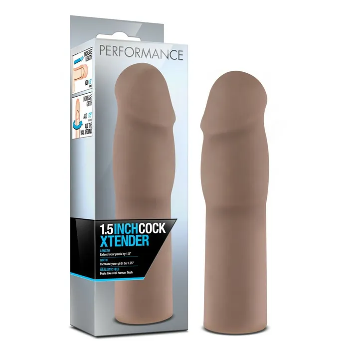 Blush Dildos Performance 15 Cock Xtender Brown Blush Dildos Performance 15 Cock Xtender Brown