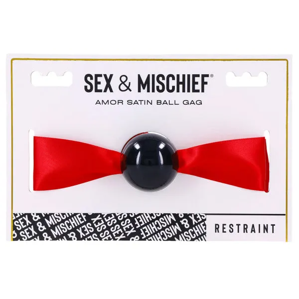 Couples Sex Mischief Sex Mischief Amor Satin Ball Gag