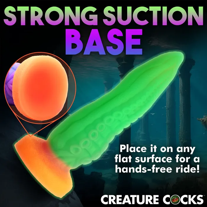 Dildos XR Brands TentaCock GlowintheDark Silicone Creature Dildo