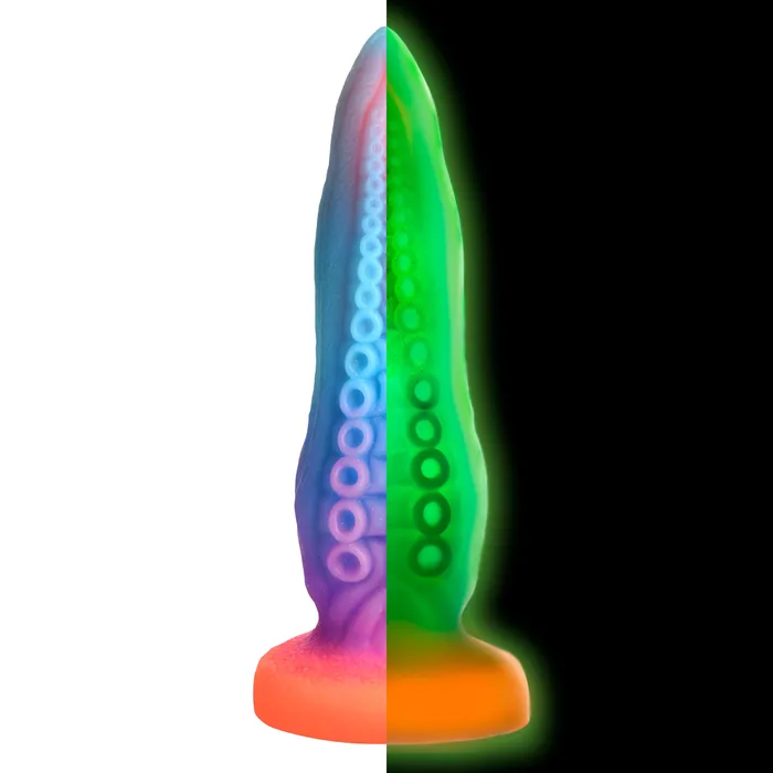 Dildos XR Brands TentaCock GlowintheDark Silicone Creature Dildo