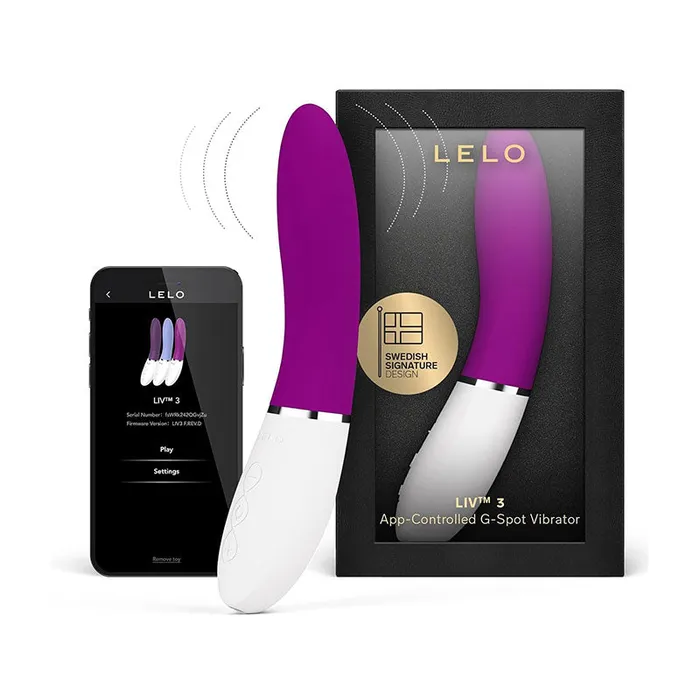 Lelo Vibrators Lelo Liv 3 AppControlled GSpot Vibrator Deep Rose