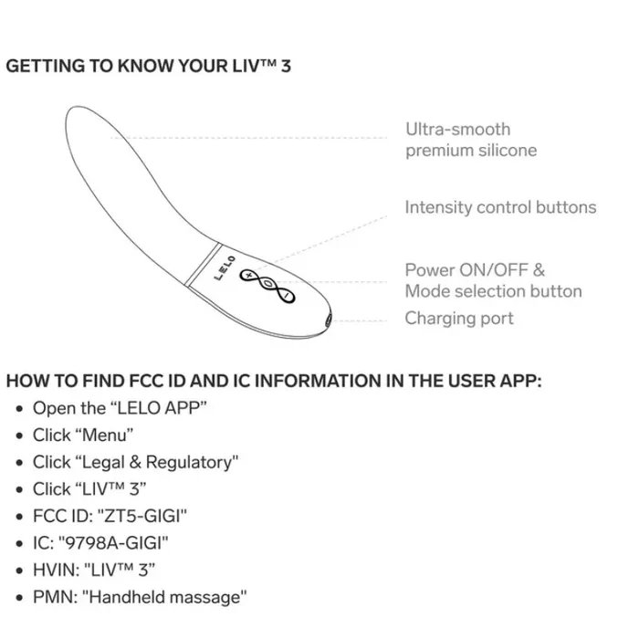 Lelo Vibrators Lelo Liv 3 AppControlled GSpot Vibrator Deep Rose