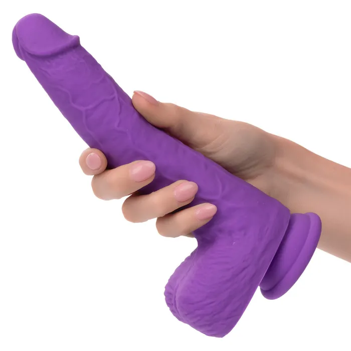 Rechargeable Gyrating Thrusting Silicone Studs Dildo CalExotics Female Sex Toys