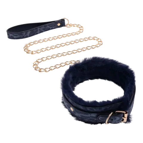 Sportsheets Cougar Fur Collar Leash Vibrators