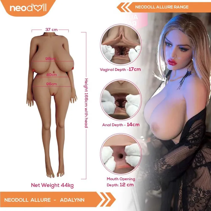 6YE Doll Male Sex Toys Neodoll Allure Adalynn Realistic Sex Doll 168cm Tan