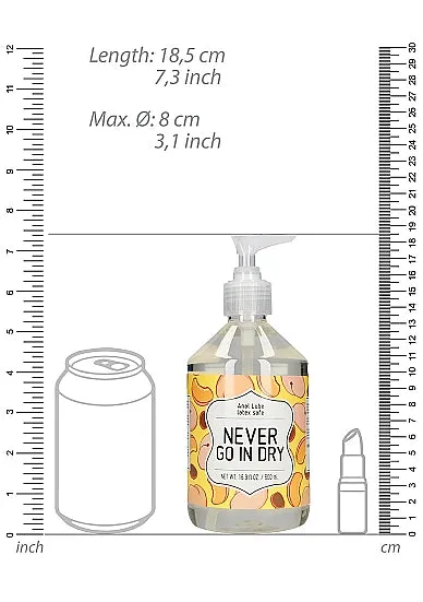Anal HonourSkintwocom Anal Lube NEVER GO IN DRY 500ml