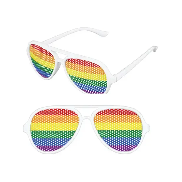 Beistle Anal Pinhole Glasses Rainbow