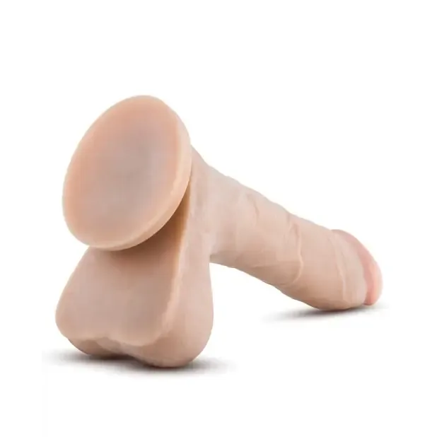 Blush Dildos Blush X5 Southern Comfort Realistic 85 in Dildo with Balls Suction Cup Beige