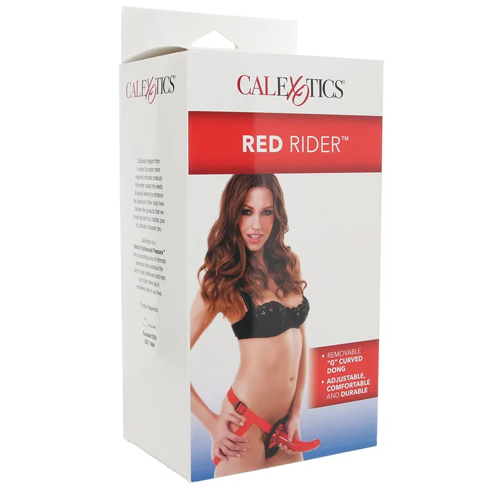 CalExotics Dildos Red Rider Harness and GSpot Dildo CalExotics Dildos Red Rider Harness and GSpot Dildo