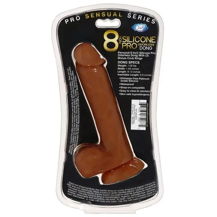 Cloud 9 Novelties Female Sex Toys Cloud 9 Pro Sensual Premium Silicone Dong W 3 C Rings