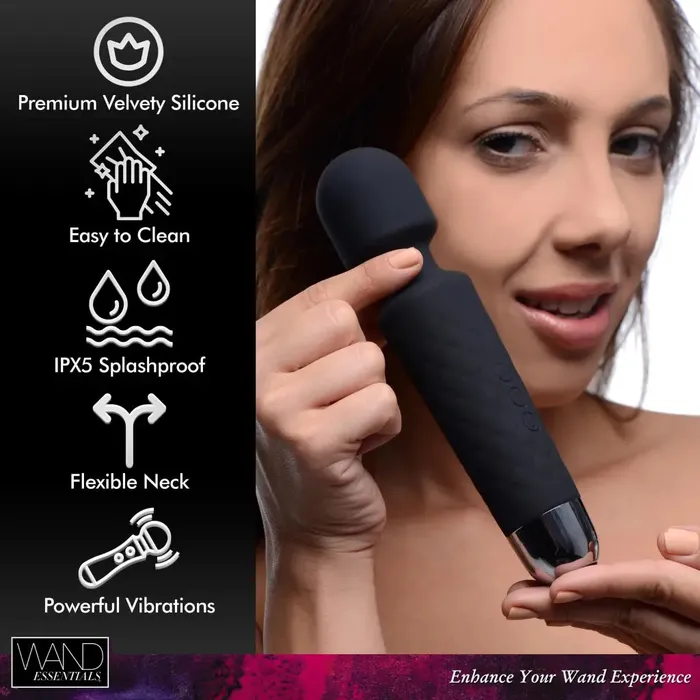 Female Sex Toys XR Brands 18x Luxury Silicone Travel Wand