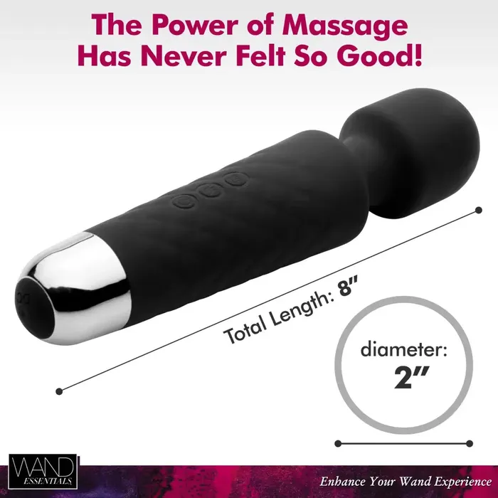 Female Sex Toys XR Brands 18x Luxury Silicone Travel Wand