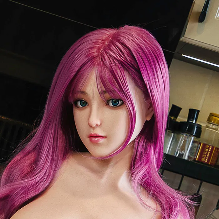 HEADSY175NATURALSILICONEBROWNM16IMPLANTED HAIR SY Doll Male Sex Toys