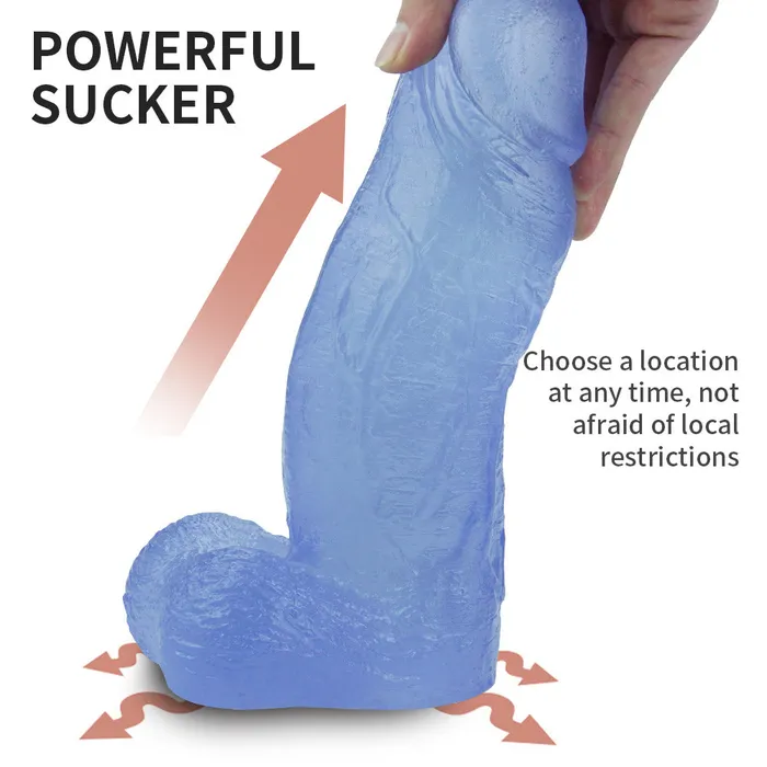 Modi Dildos A105 Big Peanut Dual Density Realistic Suction Cup Large Dildo with Balls 10 Inch
