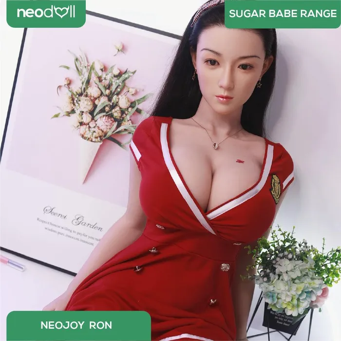 Neodoll Sugar Babe Male Sex Toys Neodoll Sugar Babe Ron Silicone TPE Hybrid Sex Doll Gel Breast Uterus 164cm Natural