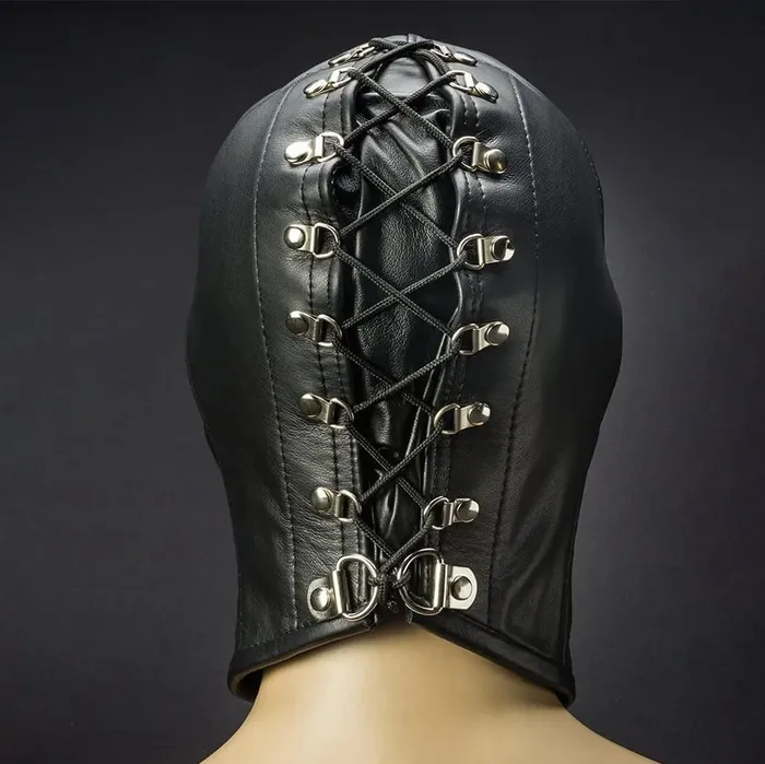 Restraints Open Chin Leather Hood Blindfold Mr S Leather