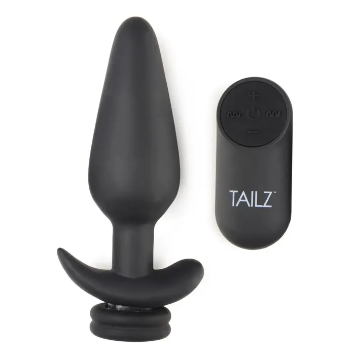 Tailz Male Sex Toys Large Vibrating Anal Plug With Interchangeable Bunny Tail