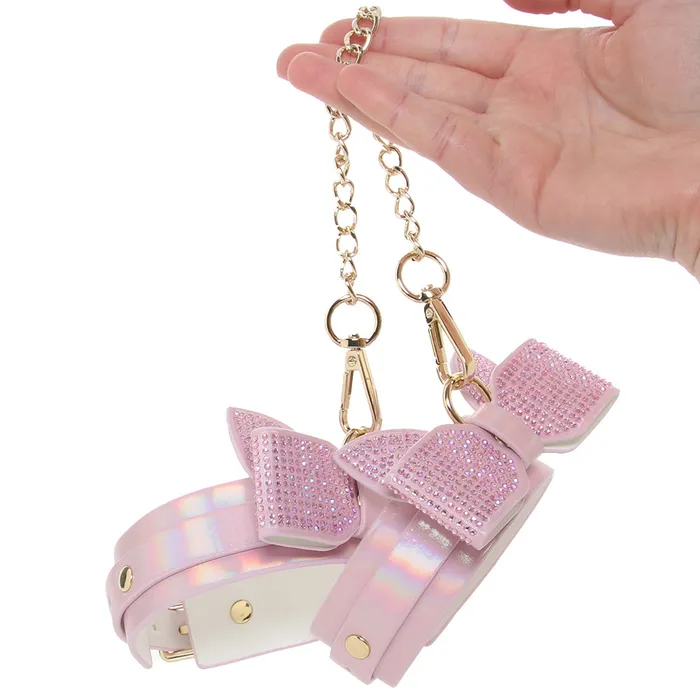 Vibrators Shots Toys Ouch Paris Collection Leg Cuffs in Pink