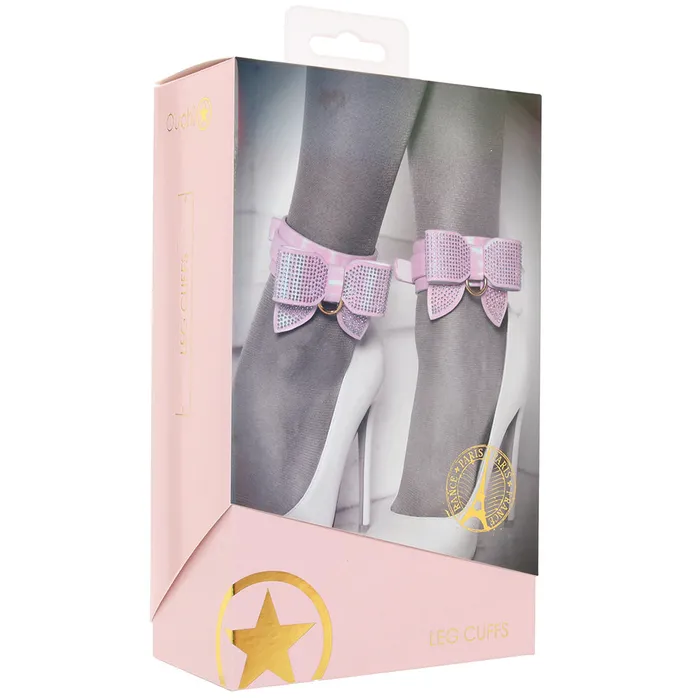 Vibrators Shots Toys Ouch Paris Collection Leg Cuffs in Pink