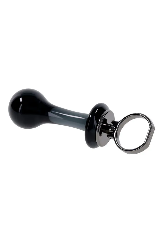 Anal Gender X Blow Pop Glass Anal Plug Black Evolved