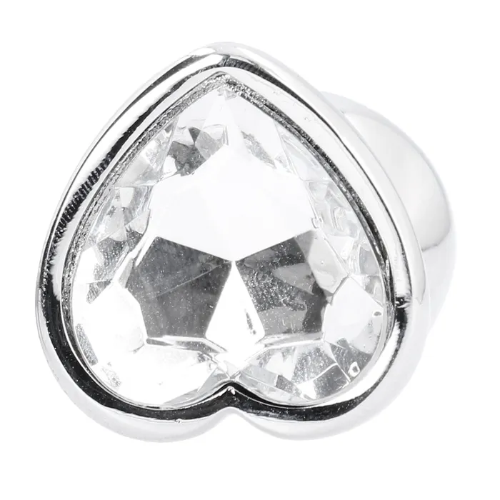 Anal Shots Toys Shots Rich Love Heart Metal Butt Plug 31 Inch Silver