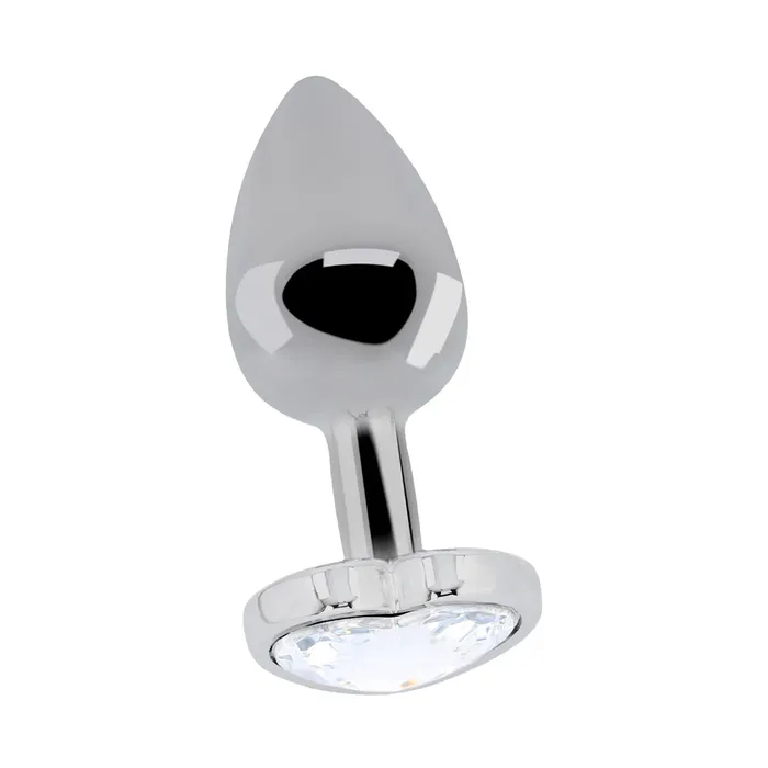 Anal Shots Toys Shots Rich Love Heart Metal Butt Plug 31 Inch Silver