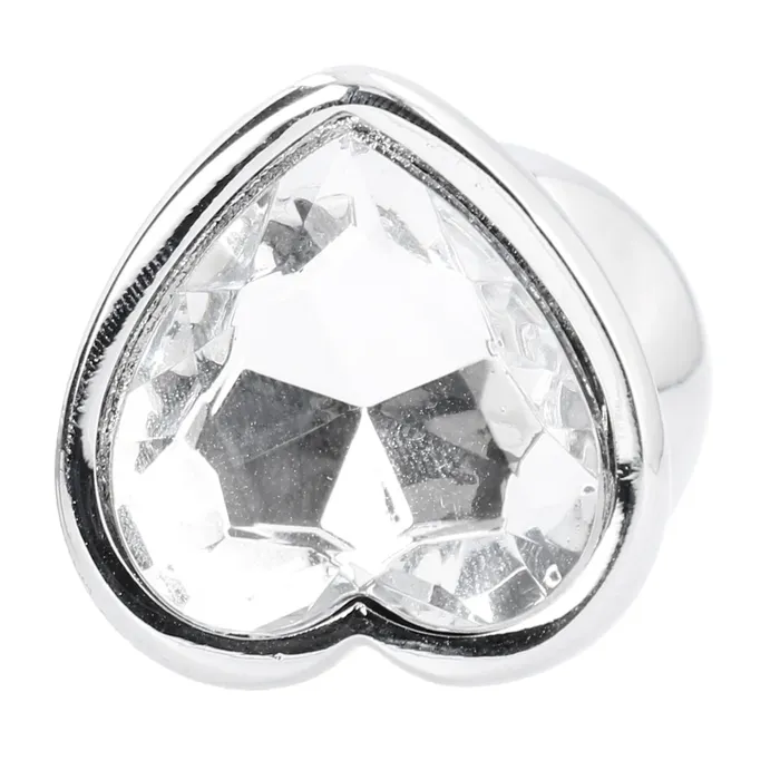 Anal Shots Toys Shots Rich Love Heart Metal Butt Plug 31 Inch Silver