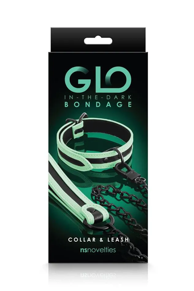 NS Novelties GLO Bondage Collar Leash NS Novelties Vibrators