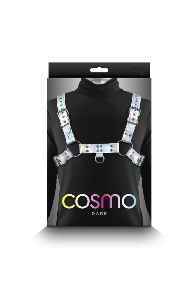 NS Novelties Vibrators NS Novelties Cosmo Bondage Dare Chest Harness Silver