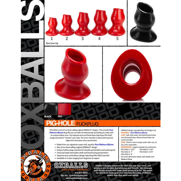 OXBALLS Anal Oxballs Pig Hole 1 Black