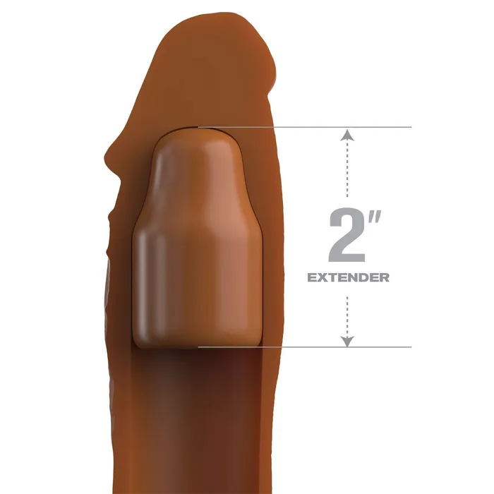 Pipedream Anal Pipedream Fantasy XTensions Elite 2 Inch Silicone XTension Tan