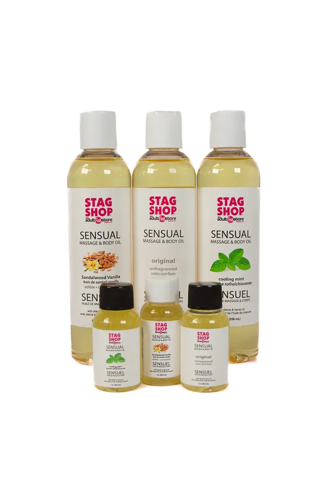 Stag Shop Couples Stag Shop Massage Body Oil Assorted Sizes Scents