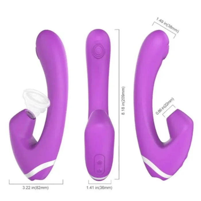 Clit Sucking G Spot Pulse Vibrator MassagerRabbit Jack Ears Lovegasm Vibrators