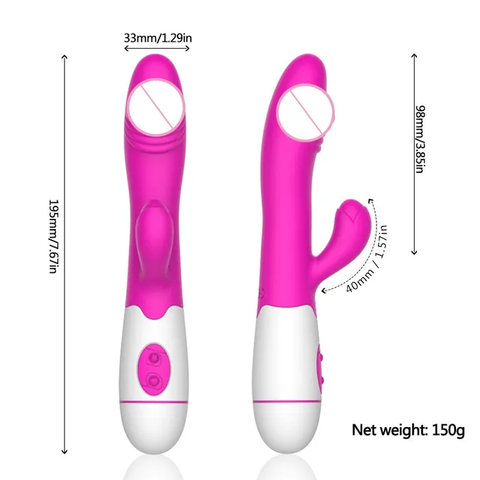 Female Sex Toys LAZADASEXTOYS USB Rechargable 30 Speed Rabbit Vibrator for Women Vagina Clit stimulator AV stick G spot Vibrator Dildo Adult sex toy for Women