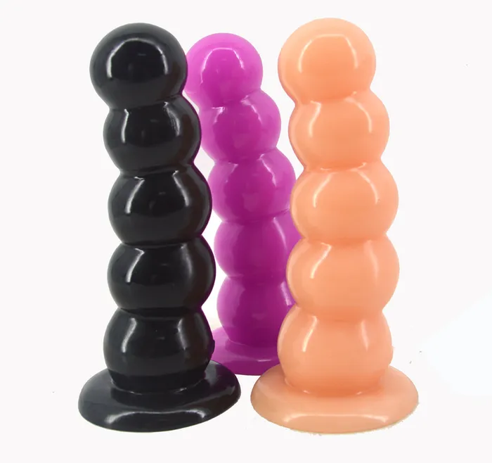 LAZADASEXTOYS Male Sex Toys FAAK big anal plug with strong suction cup beads dildo man women anal sex toys balls anus massage butt plug sex products flirt